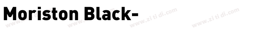 Moriston Black字体转换